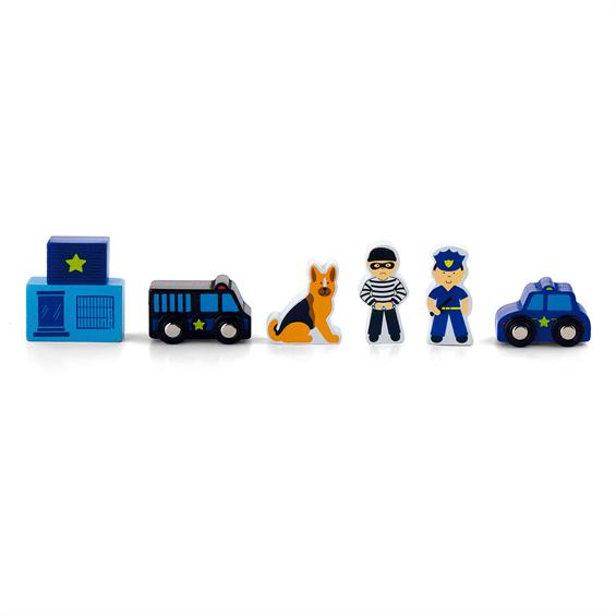 Набір для залізниці Viga Toys Поліцейська дільниця (50814) - зображення 1