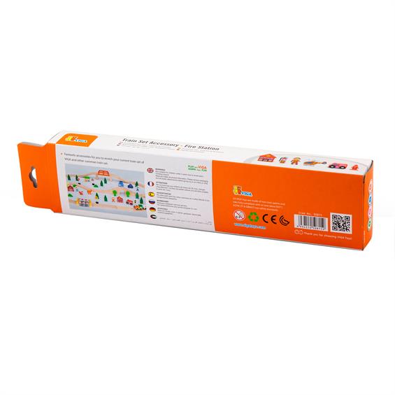 Набір для залізниці Viga Toys Пожежна станція (50815) - зображення 3