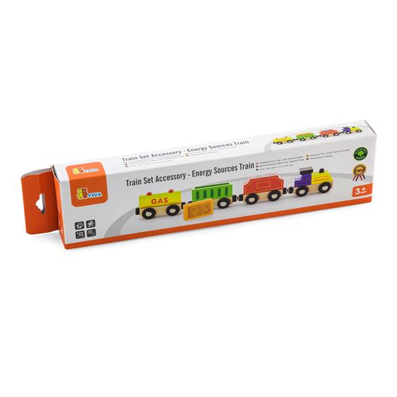 Набір для залізниці Viga Toys Вантажний поїзд із пальним (50820) - зображення 2