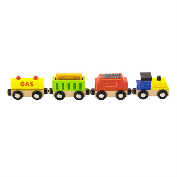 Набір для залізниці Viga Toys Вантажний поїзд із пальним (50820) - зображення 1