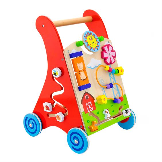 Дитячі ходунки-каталка Viga Toys з бізібордом (50950) - зображення 3