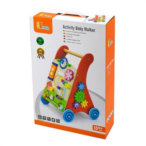 Дитячі ходунки-каталка Viga Toys з бізібордом (50950) - зображення 4