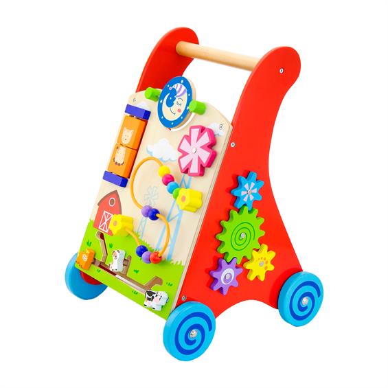 Дитячі ходунки-каталка Viga Toys з бізібордом (50950) - зображення 5