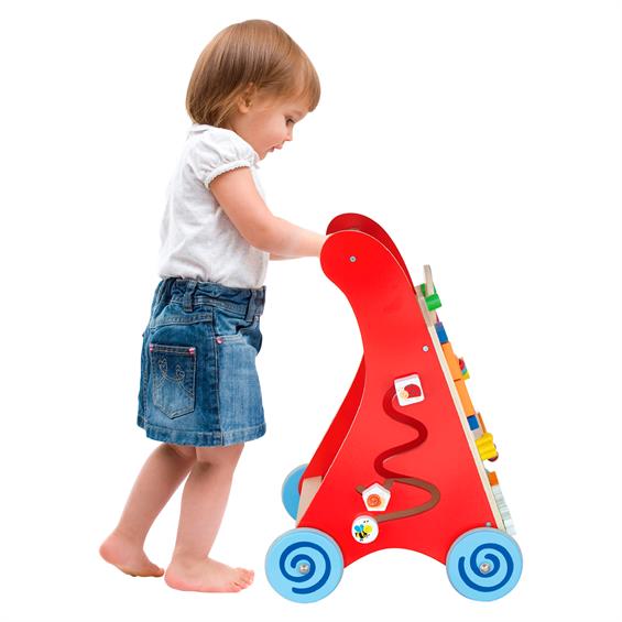 Дитячі ходунки-каталка Viga Toys з бізібордом (50950) - зображення 1