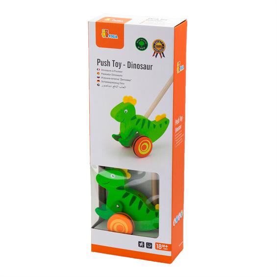 Дерев'яна каталка Viga Toys Динозаврик (50963) - зображення 2