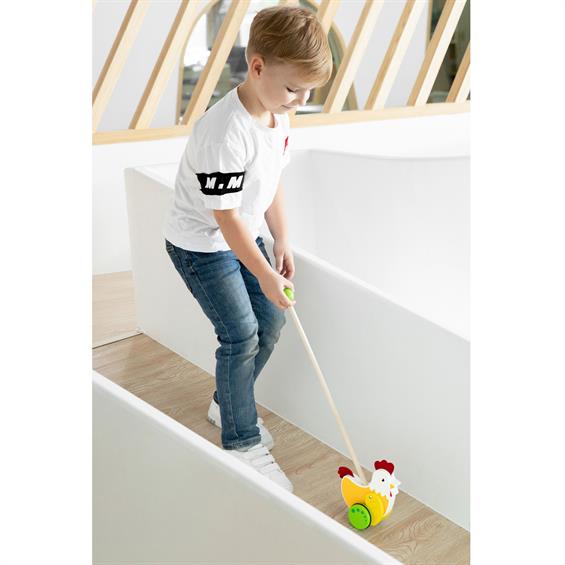 Дерев'яна каталка Viga Toys Півник (50964) - зображення 6