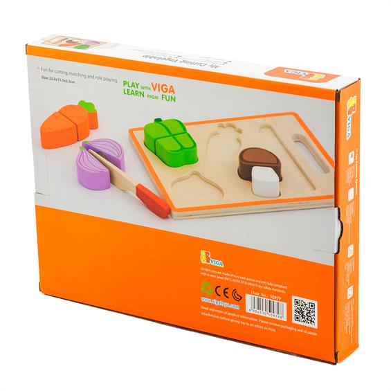 Іграшкові продукти Viga Toys Дерев'яні овочі (50979) - зображення 3