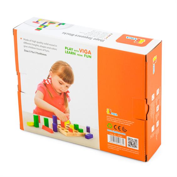 Дерев'яний сортер Viga Toys Фігури і розміри (51367) - зображення 4