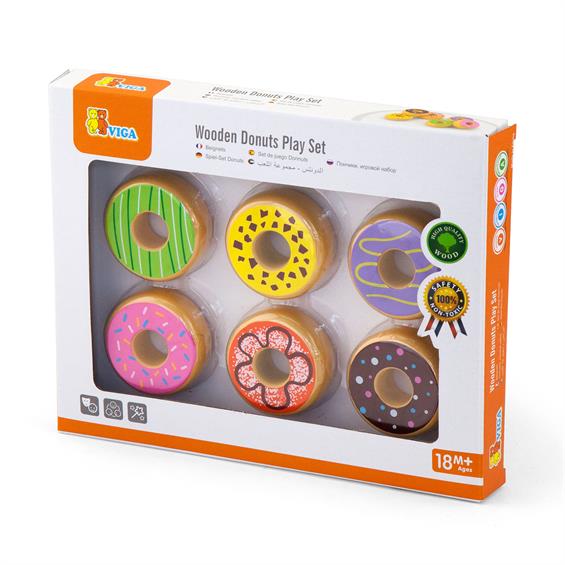 Іграшкові продукти Viga Toys Дерев'яні пончики (51604) - зображення 3