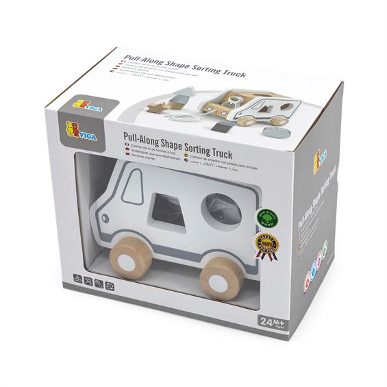 Дерев'яна каталка-сортер Viga Toys Вантажівка (51612) - зображення 3