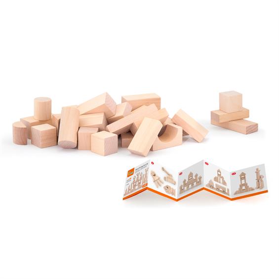Дерев'яний кубики Viga Toys нефарбовані, 100 шт., 3 см (51623) - зображення 7