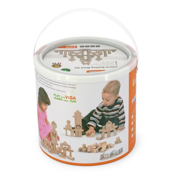 Дерев'яний кубики Viga Toys нефарбовані, 100 шт., 3 см (51623) - зображення 7