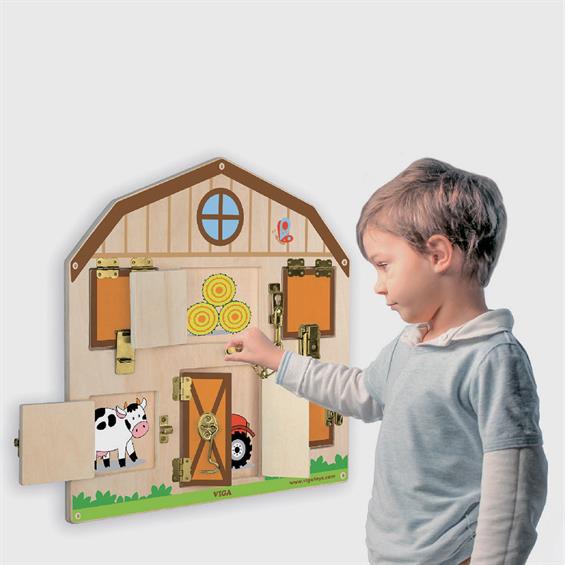 Бізіборд Viga Toys Будиночок на фермі (51627) - зображення 1