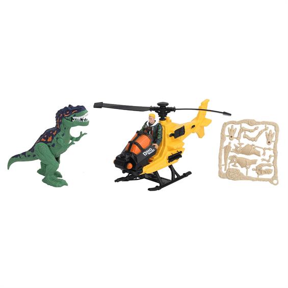 Ігровий набір Dino Valley Dino Сatcher з вертольотом (542028) - зображення 1