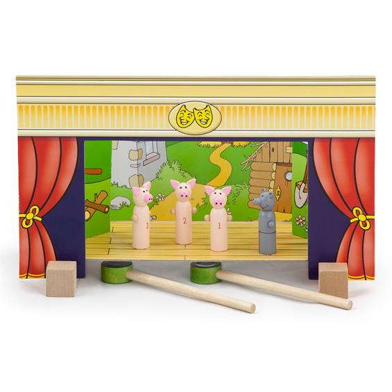 Дерев'яний ігровий набір Viga Toys Магнітний театр (56005) - зображення 4