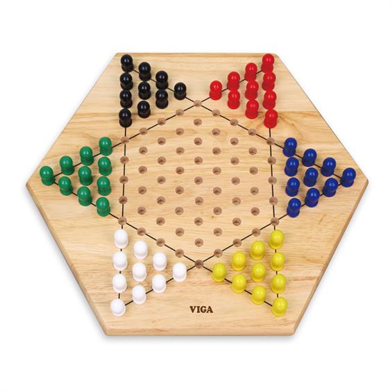 Дерев'яна настільна гра Viga Toys Китайські шашки (56143) - зображення 1