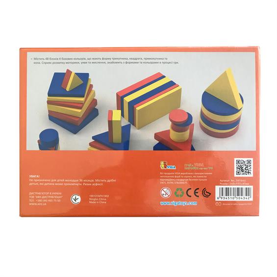 Навчальний набір Viga Toys Логічні блоки Дьєнеша (56164U) - зображення 2