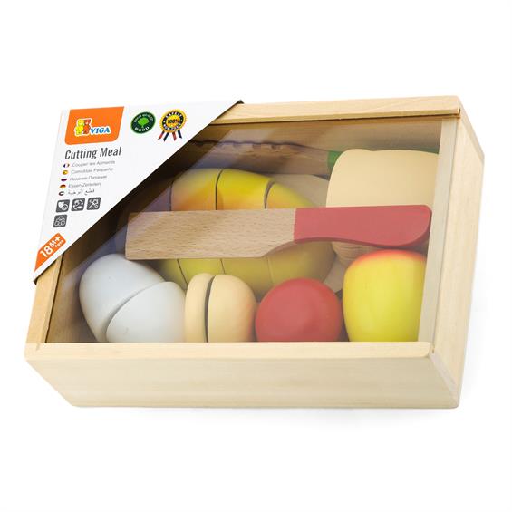 Іграшкові продукти Viga Toys Нарізана їжа з дерева (56219) - зображення 2