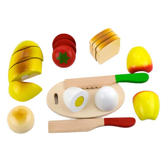 Іграшкові продукти Viga Toys Нарізана їжа з дерева (56219) - зображення 1