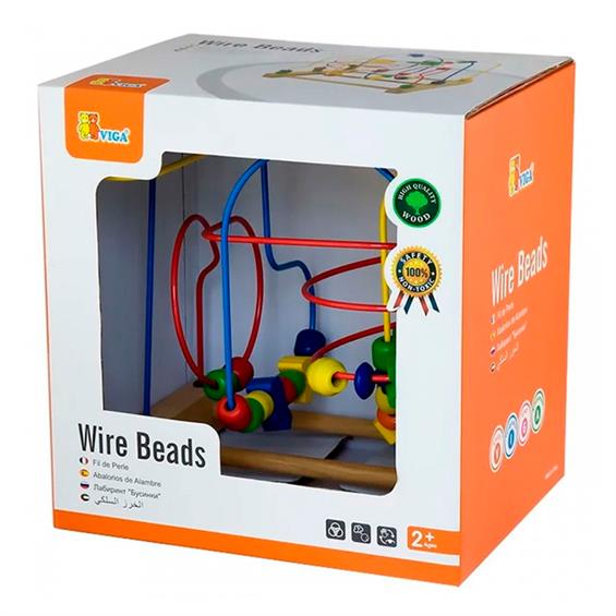 Дерев'яний лабіринт Viga Toys Намистини і фігурки (58374) - зображення 2