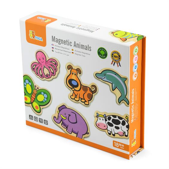 Набір магнітів Viga Toys Звірята, 20 шт. (58923) - зображення 2