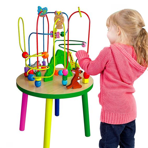 Дерев'яний ігровий центр Viga Toys Столик із лабіринтом (58971) - зображення 2