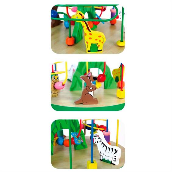 Дерев'яний ігровий центр Viga Toys Столик із лабіринтом (58971) - зображення 4