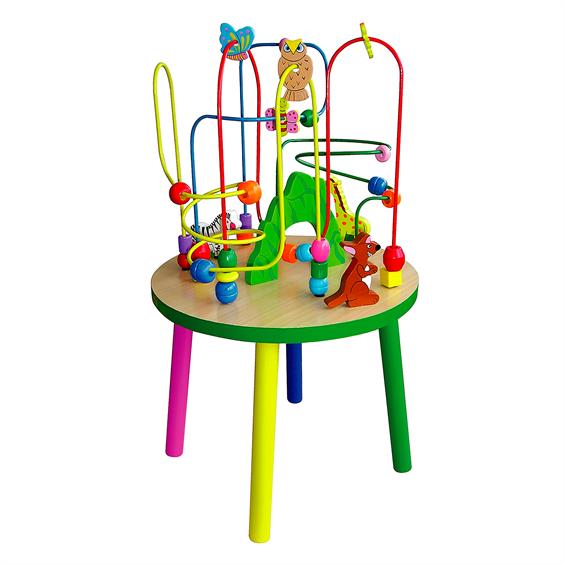Дерев'яний ігровий центр Viga Toys Столик із лабіринтом (58971) - зображення 1