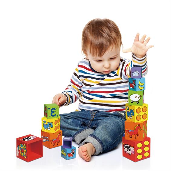 Дерев'яні кубики-пірамідка Viga Toys (59461) - зображення 1