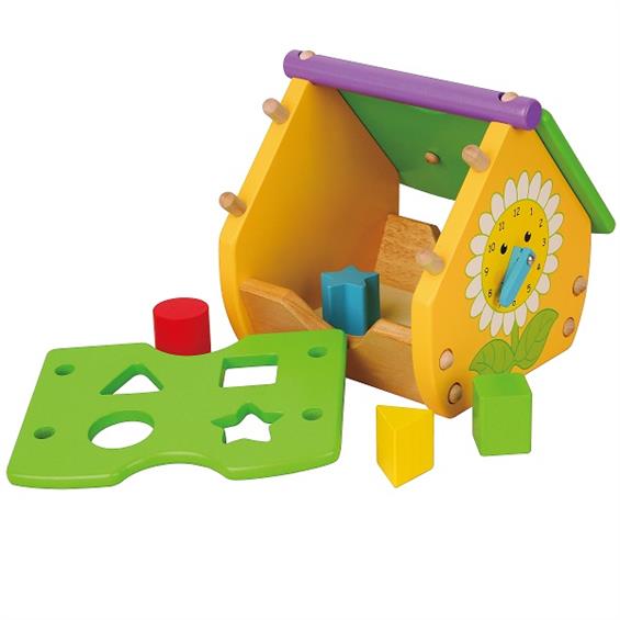 Дерев'яний сортер Viga Toys Веселий будиночок (59485) - зображення 2