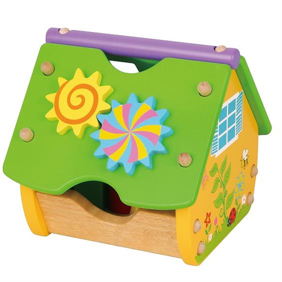 Дерев'яний сортер Viga Toys Веселий будиночок (59485) - зображення 1