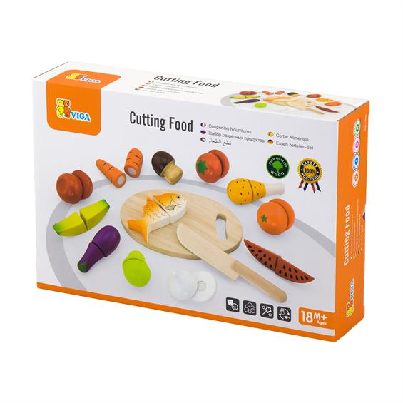 Іграшкові продукти Viga Toys Нарізана їжа з дерева (59560) - зображення 2