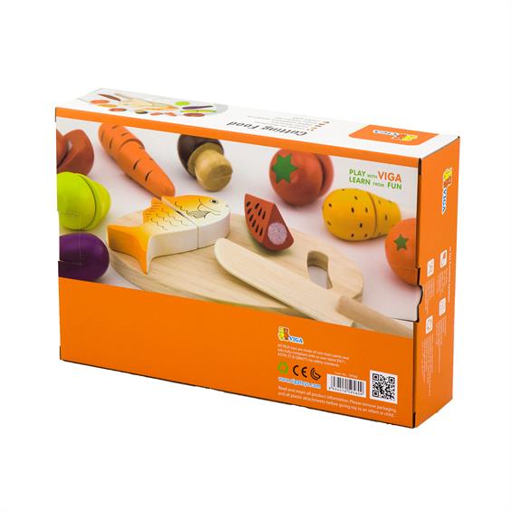 Іграшкові продукти Viga Toys Нарізана їжа з дерева (59560) - зображення 3