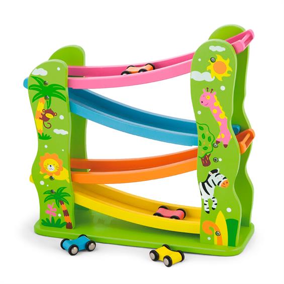 Дерев'яний автотрек Viga Toys з машинками (59610) - зображення 1