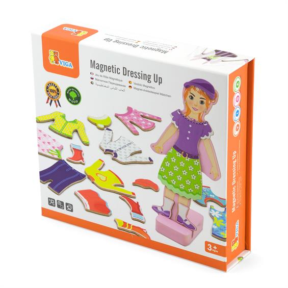 Набір магнітів Viga Toys Гардероб дівчинки (59652) - зображення 2