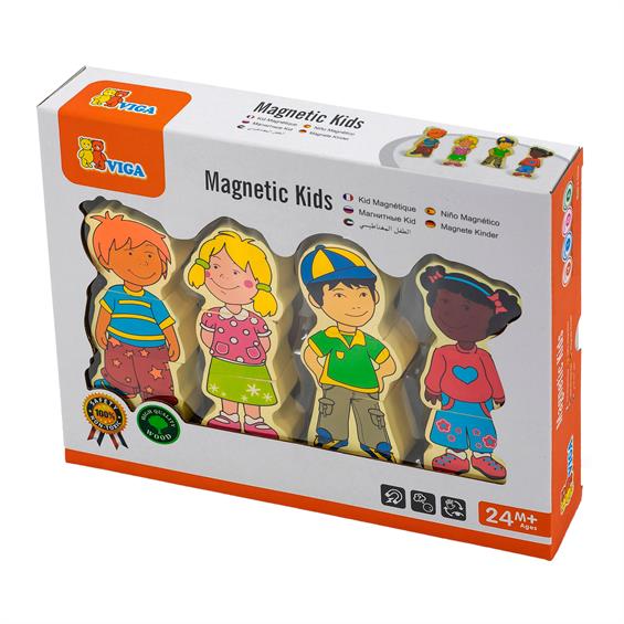 Набір магнітних фігурок Viga Toys Діти (59699VG) - зображення 2