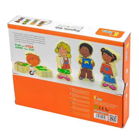 Набір магнітних фігурок Viga Toys Діти (59699VG) - зображення 3