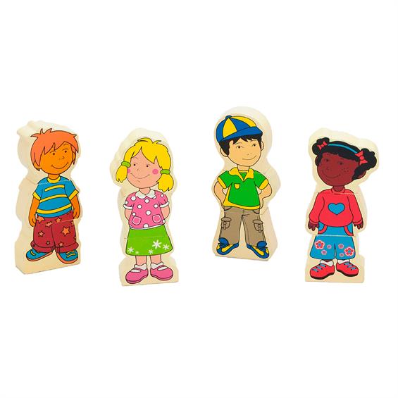 Набір магнітних фігурок Viga Toys Діти (59699VG) - зображення 1