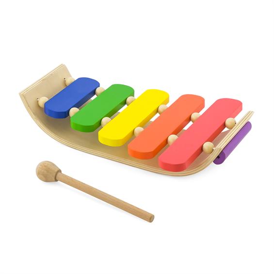 Музична іграшка Viga Toys Дерев'яний ксилофон, 5 тонів (59771) - зображення 1