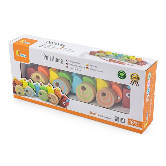 Дерев'яна каталка Viga Toys Гусеничка (59950) - зображення 3