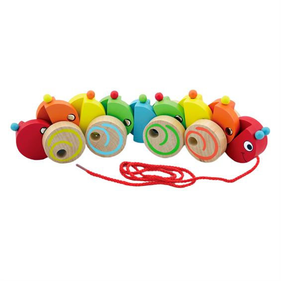 Дерев'яна каталка Viga Toys Гусеничка (59950) - зображення 1