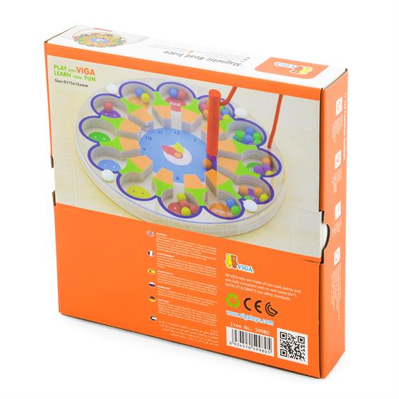 Магнітний лабіринт Viga Toys Годинник (59980) - зображення 4