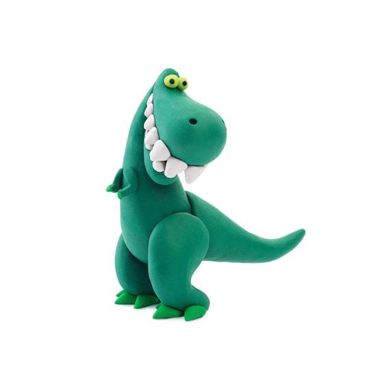 Набір пластиліну Hey clay Липака Динозаври: Птеродактиль, трицератопс та тиранозавр 6 баночок (60031-UA01) - зображення 4