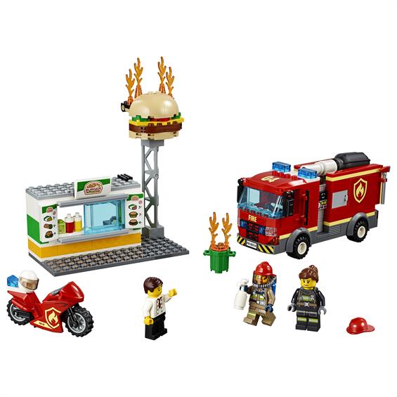 Конструктор LEGO® City Fire Пожежа в бургер-барі 327 деталей (60214) - зображення 4