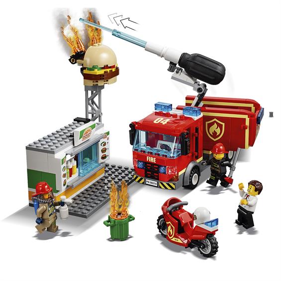 Конструктор LEGO® City Fire Пожежа в бургер-барі 327 деталей (60214) - зображення 5