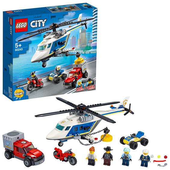 Конструктор LEGO® City Police Погоня на поліцейському гелікоптері 212 деталей (60243) - зображення 7