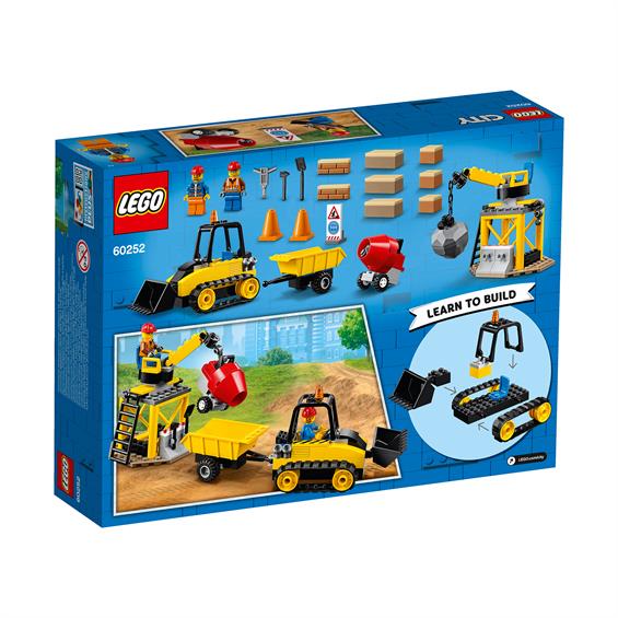 Конструктор LEGO® City Great Vehicles Будівельний бульдозер 126 деталей (60252) - зображення 5