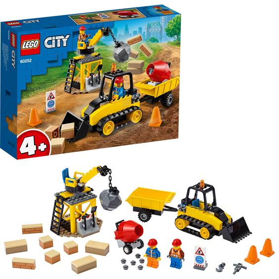Конструктор LEGO® City Great Vehicles Будівельний бульдозер 126 деталей (60252) - зображення 6