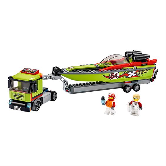Конструктор LEGO® City Great Vehicles Перевізник гоночного катера 238 деталей (60254) - зображення 4