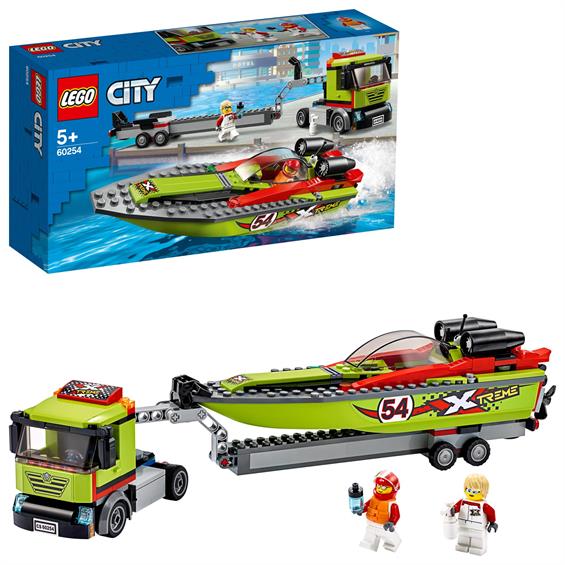 Конструктор LEGO® City Great Vehicles Перевізник гоночного катера 238 деталей (60254) - зображення 6